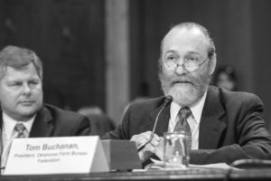 Oklahoma Farm Bureau President Tom Buchanan testifies before the U.S. Senate Environment and Public Works Subcommittee on Superfund, Waste Management and Regulatory Oversight on April 12, 2016, about the proposed Waters of the United States rules change to the Clean Water Act.
