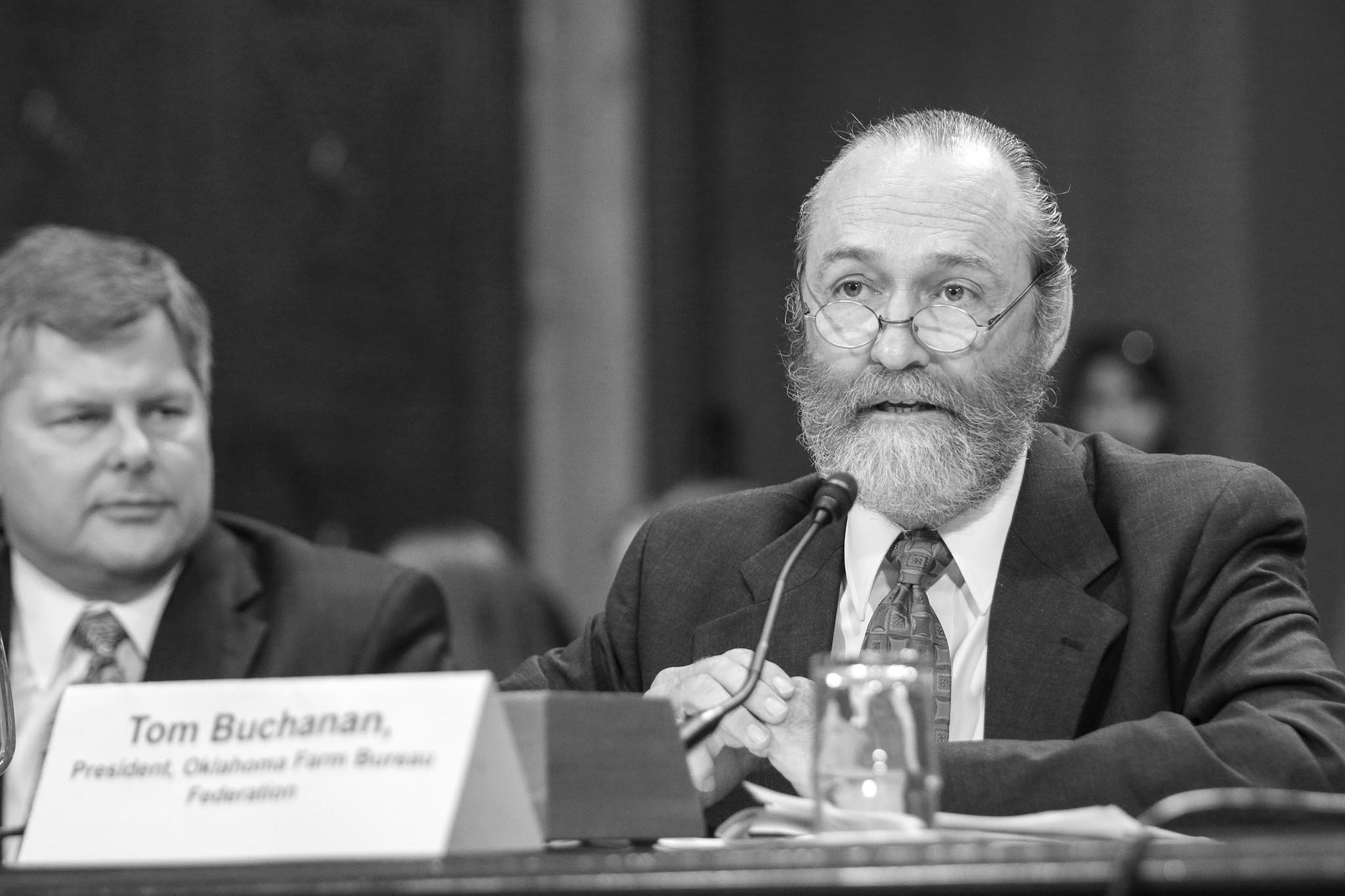 Oklahoma Farm Bureau President Tom Buchanan testifies before the U.S. Senate Environment and Public Works Subcommittee on Superfund, Waste Management and Regulatory Oversight on April 12, 2016, about the proposed Waters of the United States rules change to the Clean Water Act.
