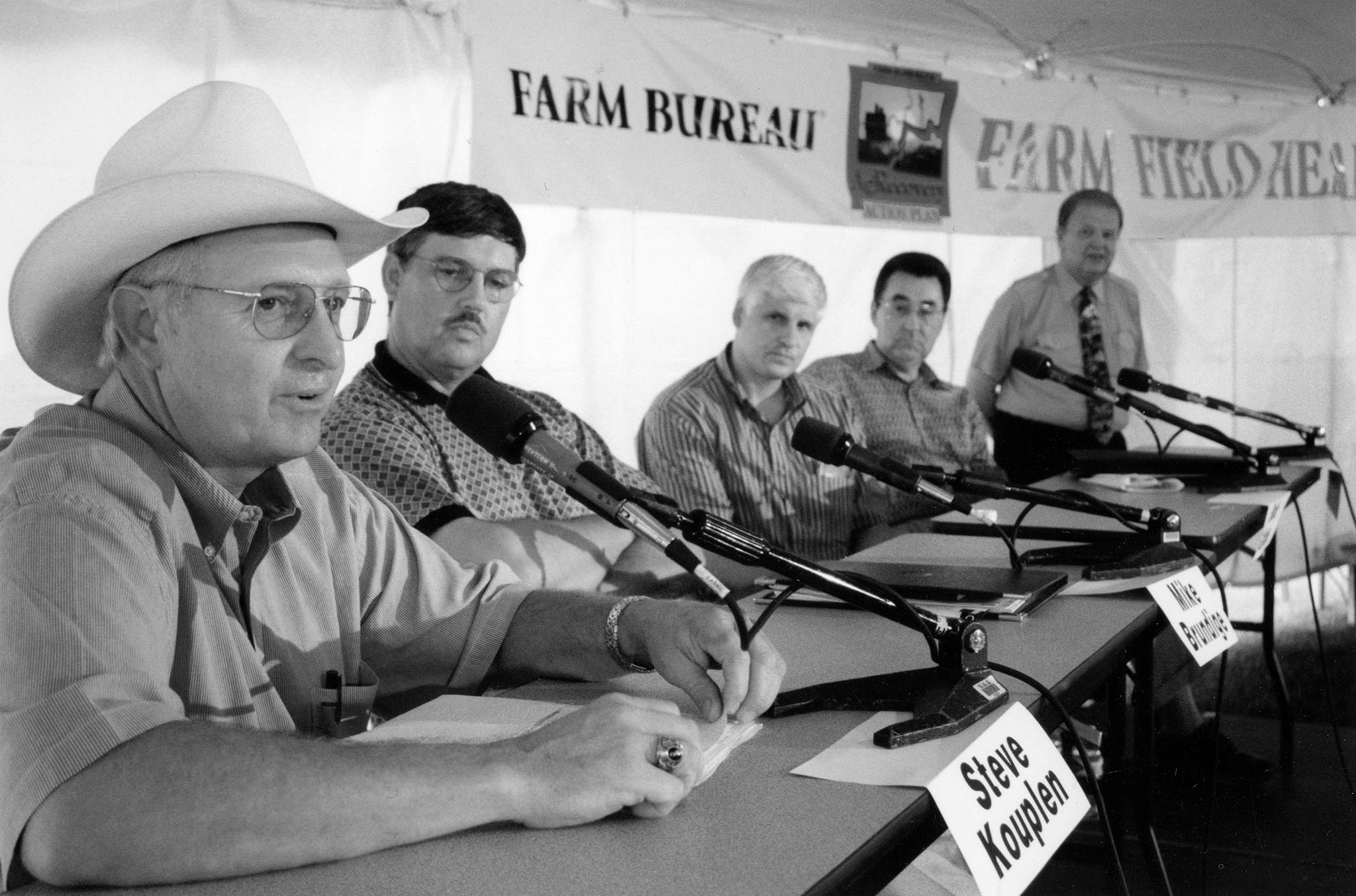OKFB President Steve Kouplen speaks at an American Farm Bureau Federation hearing near Chicago, seeking support for an agricultural assistance package.