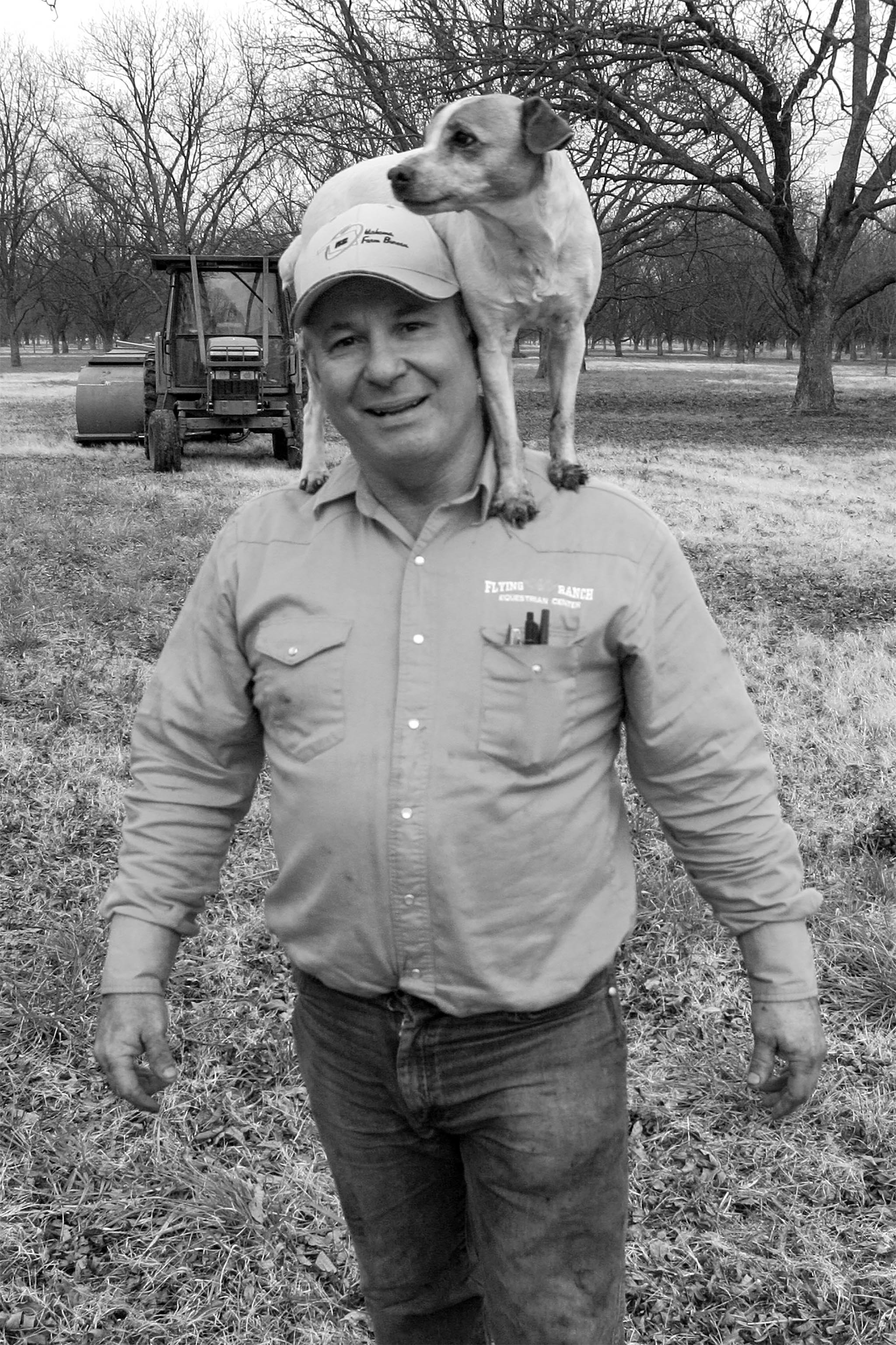 OKFB President Mike Spradling on his farm.